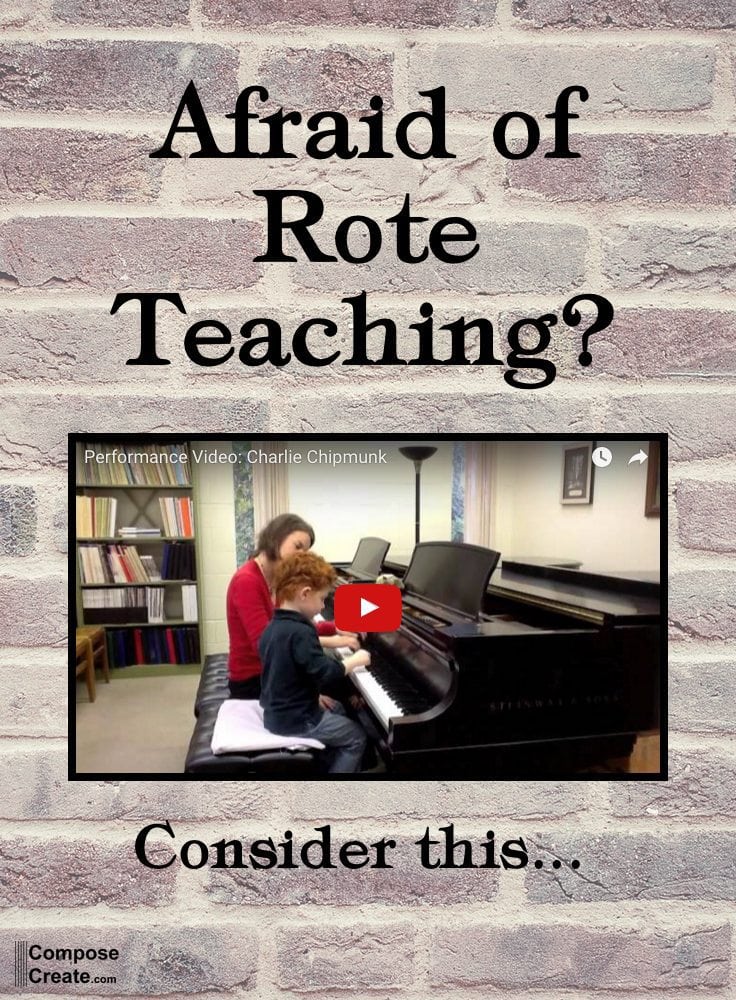 Repertoire by Rote Seven Piano Pieces to Be Taught without Traditional Notation 