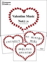 Free Valentine Music Notes! - ComposeCreate.com