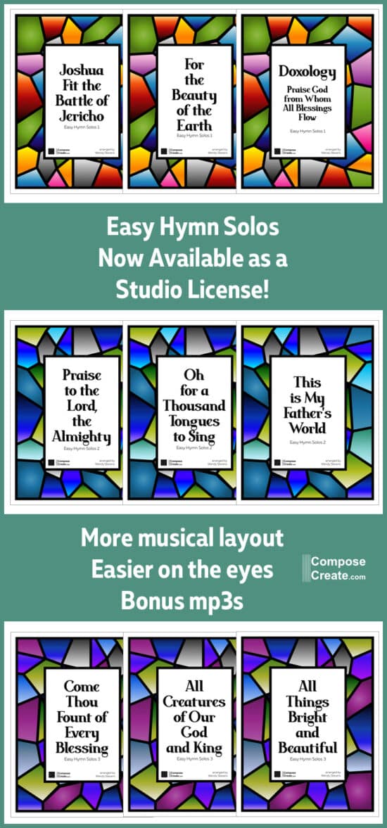 Easy Hymn Solos Now Available as Digital Studio License! - ComposeCreate.com